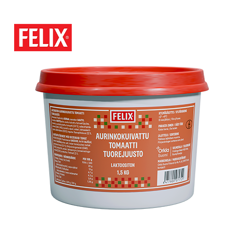 Felix Sun-dried Tomato Cream Cheese 1,5 kg, lactose-free